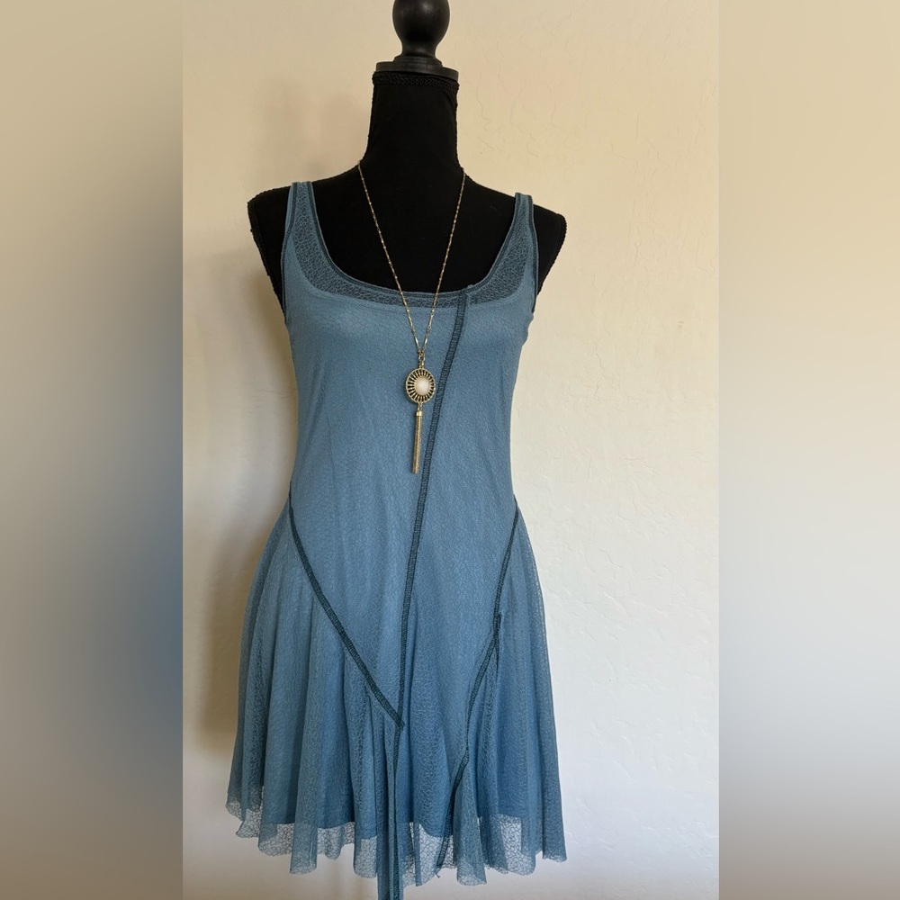 Urban Outfitters Blue chiffon  Midi Dress
